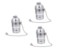 DOITOOL Portalampada E27 Da 3 Pezzi Con Portalampade Presa in Alluminio Vintage Con Cerniera Per Lampada A Sospensione Facile Da Installare Per Soggiorno