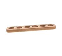 DOITOOL Portauova in Legno Naturale 6 Scomparti, Vassoio Per Uova Di Gallina Resistente e Raffinato, Porta Uova Da Cucina Design Semplice Per Conservazione Sicura in Casa