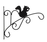 DOITOOL Portavaso da Parete in Ferro Nero, Supporto per Piante Sospese, Gancio Appendivasi Resistente per Decorazione Soggiorno, Balcone e Giardino, Mensola Porta Fiori da Appendere