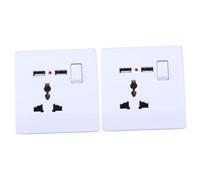 DOITOOL Presa A Muro Doppia Presa USB Da 2 Pezzi Presa A Muro Frontale Presa Di Alimentazione A Muro Presa A Muro Con Doppia USB