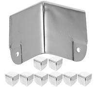 DOITOOL Protezioni angolari in Metallo 10 Pezzi Armadi Altoparlanti Bordo Angolare | Cover Protezioni Caso Scatola Armadio Angolo Guardie di Sicurezza Paraurti Decorativi 5X5CM