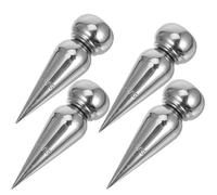 DOITOOL Punte per Recinzioni in Acciaio 304 Coniche da 25 Mm, Set da 4 Terminali per Pali Rotondi, Decorazioni per Cancelli e Spazi Esterni con Funzione Anti-arrampicamento e Protezione