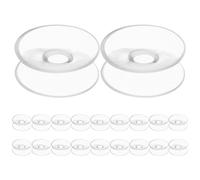 DOITOOL PVC Ventosa Doppia Forte 30mm 20 Pezzi per Vetri e Acquari | Design a Due Lati, Applicazione Facile, Presa Potenziata, per Casa e Ufficio su Finestre