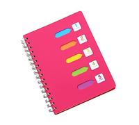 DOITOOL quaderno di lavoro notepad notebooke Taccuino diario I Quaderni vocabolario quaderno di categoria College rosa spirale del blocco note quaderni per appunti quaderno degli studenti