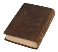 DOITOOL Quaderno in Pelle dal Design Retrò per Appunti e Memorie Quotidiane | Copertina Marrone in Cuoio e Carta, Stile Semplice ed Elegante, per Professionisti e Impiegati