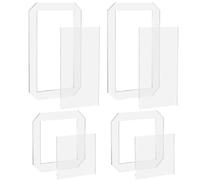 DOITOOL Quilting stencil, acrylic stencil template, 8 pezzi in acrilico, forma rettangolare e quadrata, disegno preciso del modello, per patchwork e taglio tessuti