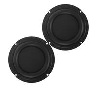 DOITOOL Radiatore per Altoparlanti Rotondo 4 Pollici 105Mm Diaframma Vibrante per Bassi 2 Pezzi Compatibile Subwoofer Resistente e Facile da Installare per Sistemi Audio Domestici