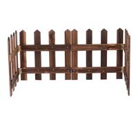 DOITOOL Recinzione Albero Di Natale in Legno - Steccato Decorativo Marrone Scuro Per Decorare La Base Dell'Albero Di Natale 29.20X29.20Cm Atmosfera Festiva