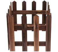 DOITOOL Recinzione in Legno per Albero Di Natale 11.4 Pollici Steccato Decorativo Marrone Scuro Miniatura per Giardino Esterno Feste Natalizie E Decorazioni Casa Fai Da Te Staccionata in Legno per Gia