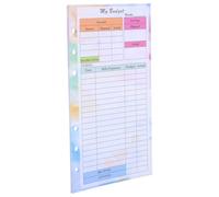 DOITOOL Ricariche per Planner Settimanali A6 14 Fogli Inserti per Pianificatore Mensile Fogli di Bilancio per Raccoglitori a 6 Anelli Formato Portatile per Gestione Budget Lavoro Studio