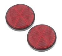 DOITOOL Riflettore Catarifrangente Posteriore Rotondo 56 Mm in Plastica Resistente, Set 2 Vite da 6 Mm, Accessorio di Sicurezza per Biciclette, Veicoli e Rimorchi, Facile Installazione