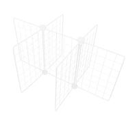 DOITOOL Ripiani divisori per congelatore - Ripiani portaoggetti con cestello metallico - 6 scomparti per congelatore profondo - Ripiano portaoggetti profondo per frigorifero per carne, frutta e