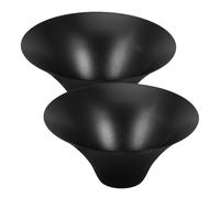 DOITOOL Rosone in Ferro Nero 2 Pezzi per Lampada da Parete e Soffitto Stile Moderno Vintage Decorativo Facile Manutenzione
