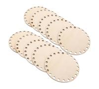 DOITOOL Round Bag Bottom for Crochet, Wood Base Basket, Base Rigida Rotonda in Legno, 10 Pezzi, Facile operazione per progetti Fatti a Mano e lavori manuali