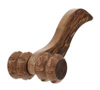 DOITOOL Rullo Massaggiante per Massaggio Muscolare a Doppio Rullo in Legno di Wengé Manico Antiscivolo e Aumento della Flessibilità Fisica, per Schiena e Gambe