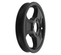 DOITOOL Ruota Posteriore Nera Comfort Ottimizzato da 12 Pollici Diametro Cerchio 220x36mm in Plastica e Sostituzione Semplice per Sedia a Rotelle Elettrica per Tragitti Urbani