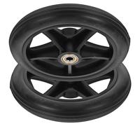 DOITOOL Ruote Anteriori per Carrozzina e Deambulatore 2 Pezzi 6 Pollici Plastica Gomma Acciaio Inossidabile Sostituzione Facile e Resistente all'Usura Stabile e Confortevole