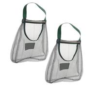 DOITOOL Sacchetti a Rete per Verdure e Frutta 2 Pezzi in Poliestere Traspirante per Conservazione Ventilata di Aglio, Cipolle e Pomodori, Borsa Riutilizzabile da Cucina Sospesa per Casa