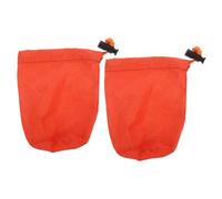 DOITOOL Sacchetto per Sacco a Pelo da Campeggio 2 Pezzi Chiusura a Cordoncino, Design Mini Compressione in Nailon e PE Alluminato per Uso Outdoor Colore Casuale