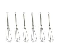 DOITOOL Sbattitore Manuale 6 Pezzi in Acciaio Inossidabile Manico a Molla Mini Frusta da Cucina per Miscelare e Montare in Cucina