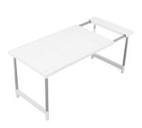 DOITOOL Scaffale Estensibile Cucina in Metallo Inox, Portapiatti e Porta Elettrodomestici Multifunzionale, Supporto Sottolavello per Forno e Friggitrice, Organizer Doppio Strato