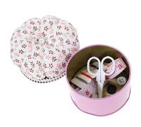 DOITOOL Scatola Porta Aghi in Latta a Forma di Zucca, Portatile Coperchio, Stile Creativo per Cucito a Casa, Mantiene Contenuto Asciutto e Organizzato Stili Multipli