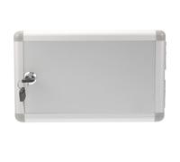 DOITOOL Scatola Porta Chiavi da Parete in Acciaio Spesso 16 Posizioni e Porta Etichette, Armadietto Portachiavi Sicuro e Organizer da Muro per Ufficio, Casa e Amministratori di Condominio