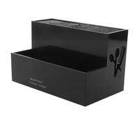 DOITOOL Scatola Porta Forbici da Parrucchiere, Organizer per Attrezzi da Hairdressing, Cilindro Portaoggetti in Plastica e Sponge, Nero, per Saloni e Servizi On-the-go
