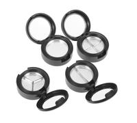 DOITOOL Scatola Vuota Multi-griglia in Plastica Nera per Ombretti 4 Pezzi Portatile e Compatta per Lipstick e Eye Shadow, per Make Up On-the-go e DIY