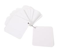 DOITOOL Schede Flash Vuote con Foro e Anelli in Metallo Cartoncino Rigido per Studio e Appunti per Scuola Ufficio e Uso Creativo DIY