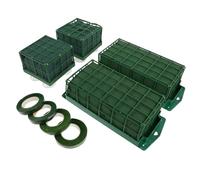 DOITOOL Schiuma Floreale Rettangolare con Supporto per Composizioni Fiori Freschi Spugna per Decorazioni Matrimonio Feste e Casa per Arrangiamenti Fiori Freschi e Artificiali