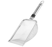 DOITOOL Scoop di screening del compost setaccio del terreno Setaccio a maglie da 5 mm Silver