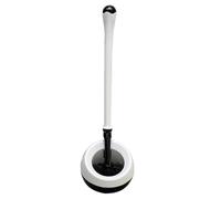DOITOOL Scovolino per Rimuovere Macchie Ostinate Manico Ergonomico con Supporto in Plastica Bianco Design Moderno Raffinato Bagno Wc per Hotel e Centri Commerciali