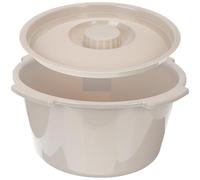 DOITOOL Sedia Comoda Vaso da Notte in Plastica Pp, Secchio per Urina Coperchio Isolante, Ausilio Bagno per Anziani, e Pazienti, Uso Domestico e Ospedaliero