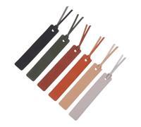 DOITOOL Segnalibri Vintage in Pelle PU Corda Set da 6 Pezzi Multicolore Accessori per Lettura per Studenti Amanti dei Libri Pianificatori e Uso Quotidiano