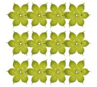 DOITOOL Sepali Verdi Materiale Resistente 50 Pezzi in Plastica per Fiori Artificiali, Accessori Decorativi per Composizioni Fai da Te per Artigianato e Creazioni di Fiori