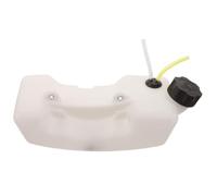 DOITOOL Serbatoio Carburante Collo Lineare con Tappo, per Decespugliatore | Plastica Bianca, Bocca e Beccuccio Anti-perdita, Leggero, Compatibile per Rifornimento