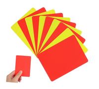 DOITOOL Set 10 Fogli Giudice Calcio in PVC Leggeri, Rosso e Giallo, per Partite di Calcio, Utilizzo Professionale Lungo Termine