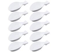 DOITOOL Set 10 Pezzi Portapennelli per Calligrafia in Plastica Bianco, Multiuso Funzione di Macinazione Inchiostro, per Appassionati di Calligrafia e Materiali Creativi
