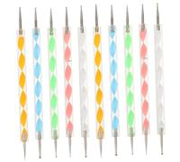 DOITOOL Set 10 Pezzi Stilo a Sfera a Doppia estremità per Goffratura e Modellazione Argilla Polimerica Strumenti per Punteggiatura Mandala e Arte su Roccia Adatti per Lavori Artigianali