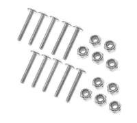 DOITOOL Set 12 Pezzi Viti Metalliche Professionali e Dadi di Fissaggio per Giocatori Calcio Balilla, Accessori Resistenti per Tavolo da Biliardino, Ricambi per Montaggio Stabile e Gioco