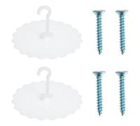 DOITOOL Set 2 Ganci a Ventosa per Rete Ragazzo Ragazza Supporto per Rete a Soffitto Facile Installazione Protezione da Insetti per Culla