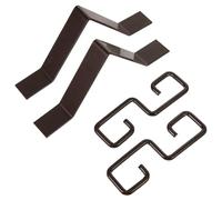 DOITOOL Set 2 Ganci Adattatori in Ferro a Forma V per Catena Gocciolatoio, Resistente alla Ruggine, per Installazione su Grondaie di Casa