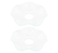 DOITOOL Set 2 Pezzi Raccoglitore di Cera in Vetro Trasparente per Candele Coniche, Piatto Antigoccia Decorativo per Accessori Candelieri, Base Stabile per, Matrimoni e Serate