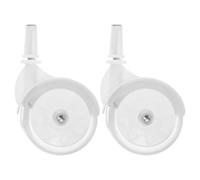 DOITOOL Set 2 Ruote di Ricambio per Deambulatore in Plastica, Accessori per Camminatori, Sostituzione Facile e Stabile per Girello e Anziani