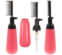 DOITOOL Set 3 Bottiglie Applicatore Pettine per Professionale e Domestico per Tinta Chioma in Plastica, Spazzola Liscia per Districare i Chioma Colore Casuale