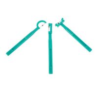 DOITOOL Set 3 Pezzi Allenatore Muscoli Orali, Strumento per Esercizi Punta della Lingua, Correttore Spinta Lingua in Plastica Verde, Aiuto Riabilitazione Linguaggio a Casa e Scuola
