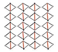 DOITOOL Set 30 Pezzi Clip e Aste di Supporto per Riparazione Scatole Elettriche 86 Tipo in Acciaio Isolato Manicotto per Manutenzione Domestica e Uffici