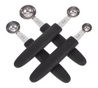 DOITOOL Set 4 Pezzi Paletta per Gelato e Scavino per Frutta in Acciaio Inox, Dosatore Gelato 4 Misure (30mm, 25mm, 22mm, 15mm), Utensile Cucina per Macedonie e Dessert, Adatto per Uso