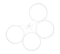 DOITOOL Set 4 Tubi Prolunga in Plastica per Schiuma Espansa 3m Ugelli Riutilizzabili per Pistola Calafataggio Compatibili Schiuma Spray per Ristrutturazione Porte e Finestre